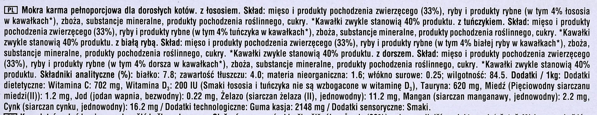 WHISKAS Fish Favourites in jelly - drėgno kačių ėdalo - 40x85 g