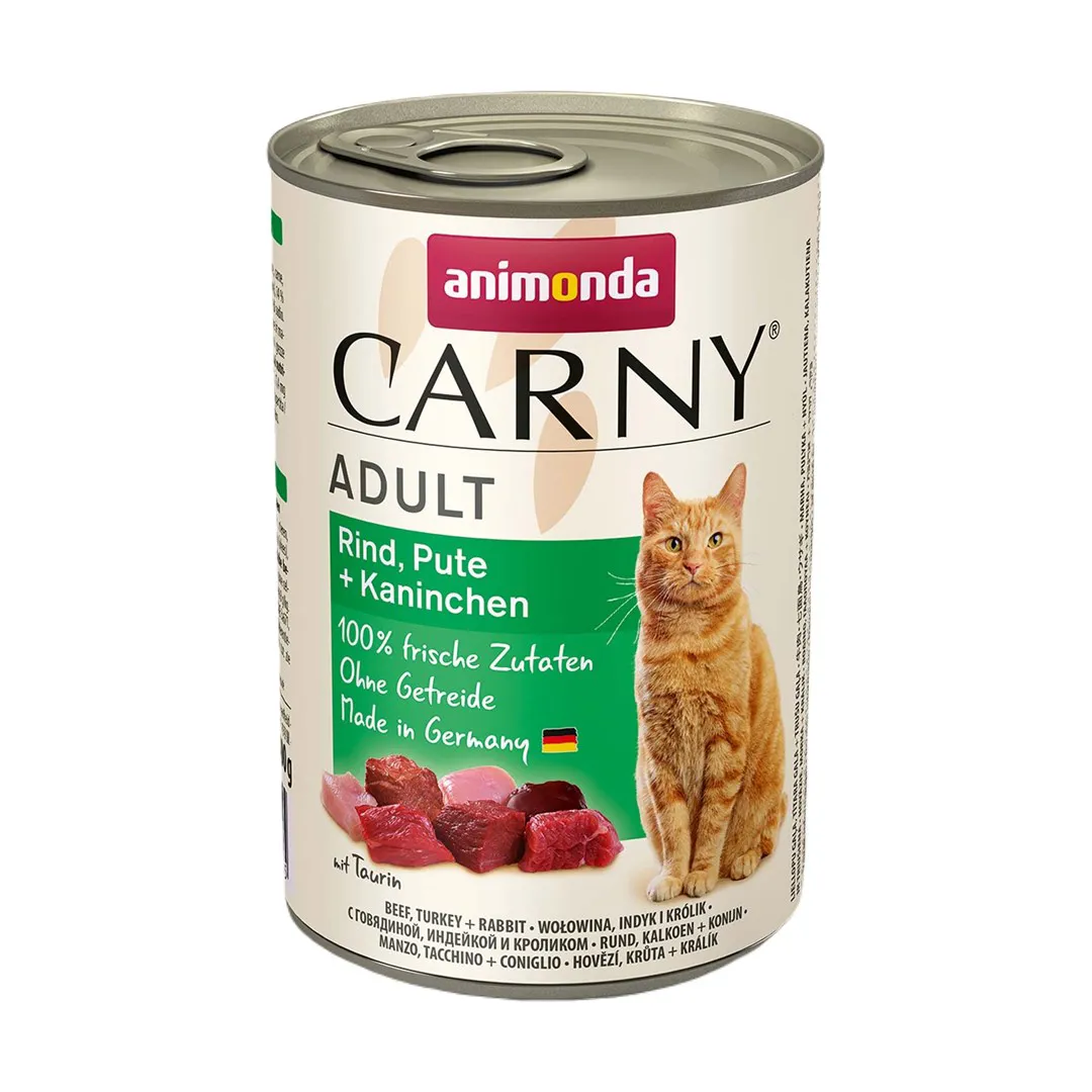 ANIMONDA Carny Adult Beef, turkey, rabbit - šlapias kačių maistas - 400g