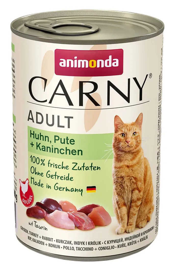 ANIMONDA Carny Adult Chicken, turkey, rabbit - šlapias kačių maistas - 400g