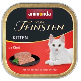 ANIMONDA Vom Feinsten Kitten Beef - šlapias kačių maistas - 100g