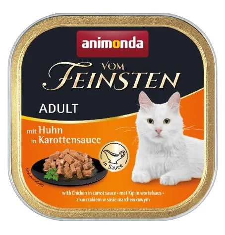 ANIMONDA Vom Feinsten Adult Chicken in carrot sauce - šlapias kačių maistas - 100g