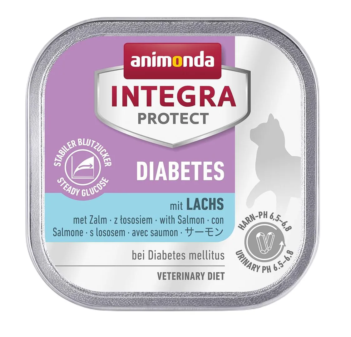 ANIMONDA Integra Protect Diabetes Salmon - šlapias kačių maistas - 100g