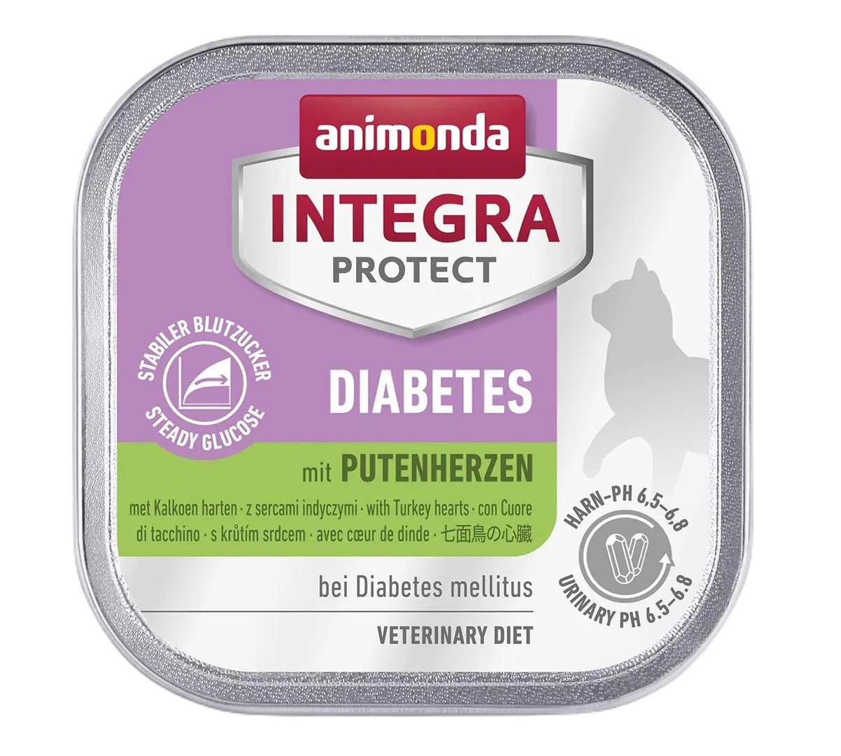 ANIMONDA Integra Protect Diabetes Turkey hearts - šlapias kačių maistas - 100g