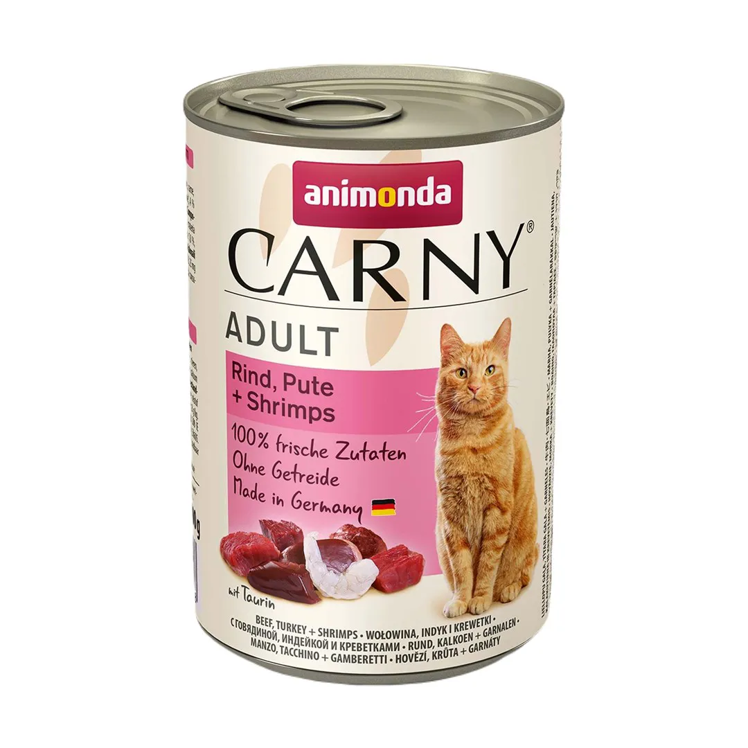 ANIMONDA Carny Adult Beef, turkey, shrimp - šlapias kačių maistas - 400g