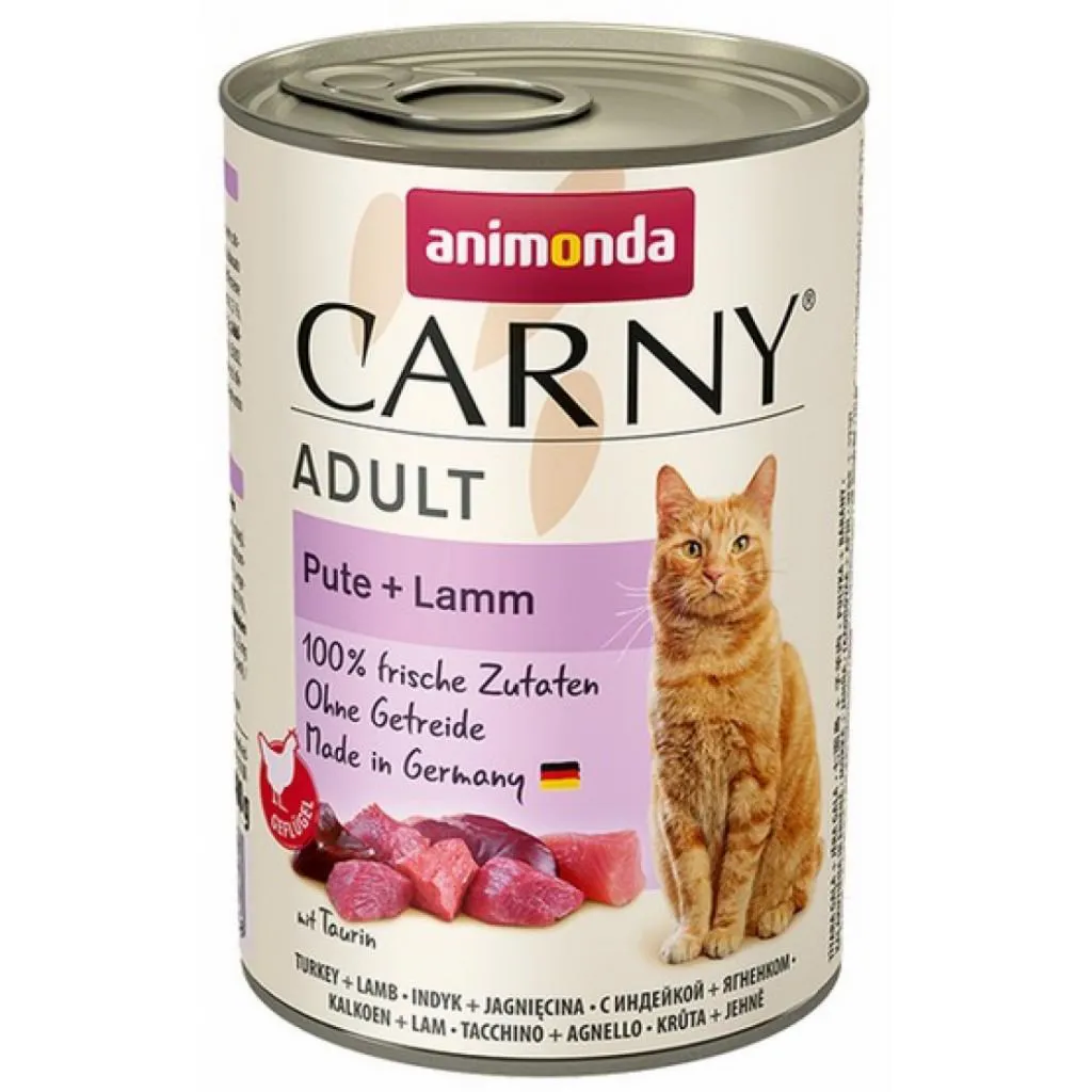 ANIMONDA Carny Adult Turkey with lamb - šlapias kačių maistas - 400g