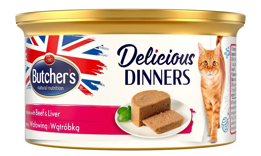 BUTCHER'S Classic Delicious Dinners Jautiena su kepenimis