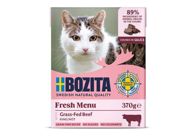 BOZITA Jautiena padaže - šlapias maistas katėms - 370g