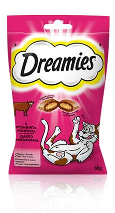 Dreamies 4008429037948 sausas kačių maistas 60 g Suaugusių Jautiena