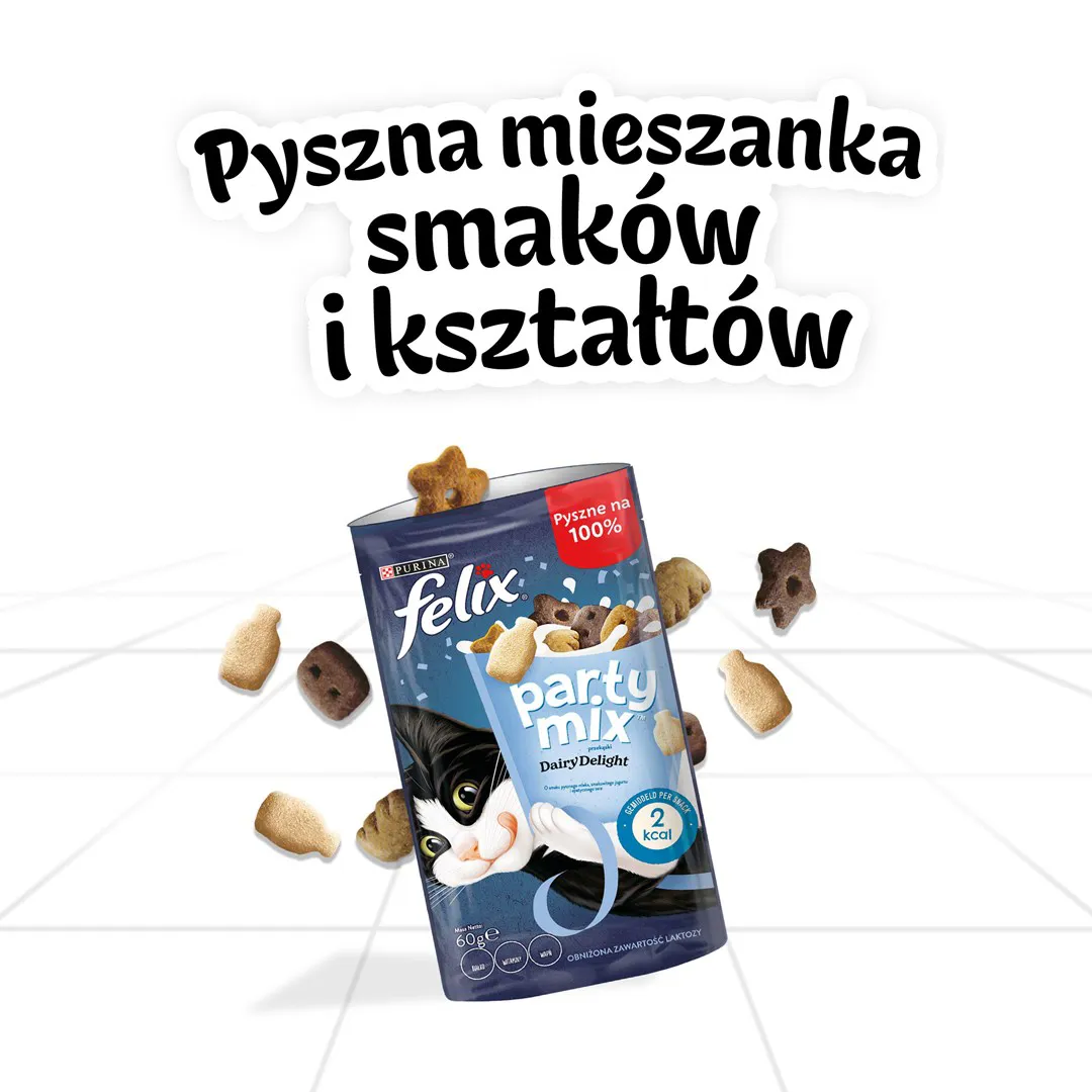 FELIX Party Mix Dairy Delight - skanėstas katėms - 60g