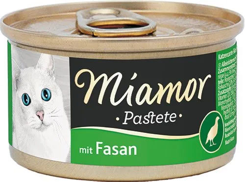 MIAMOR Pastete Pheasant - šlapias kačių maistas - 85g