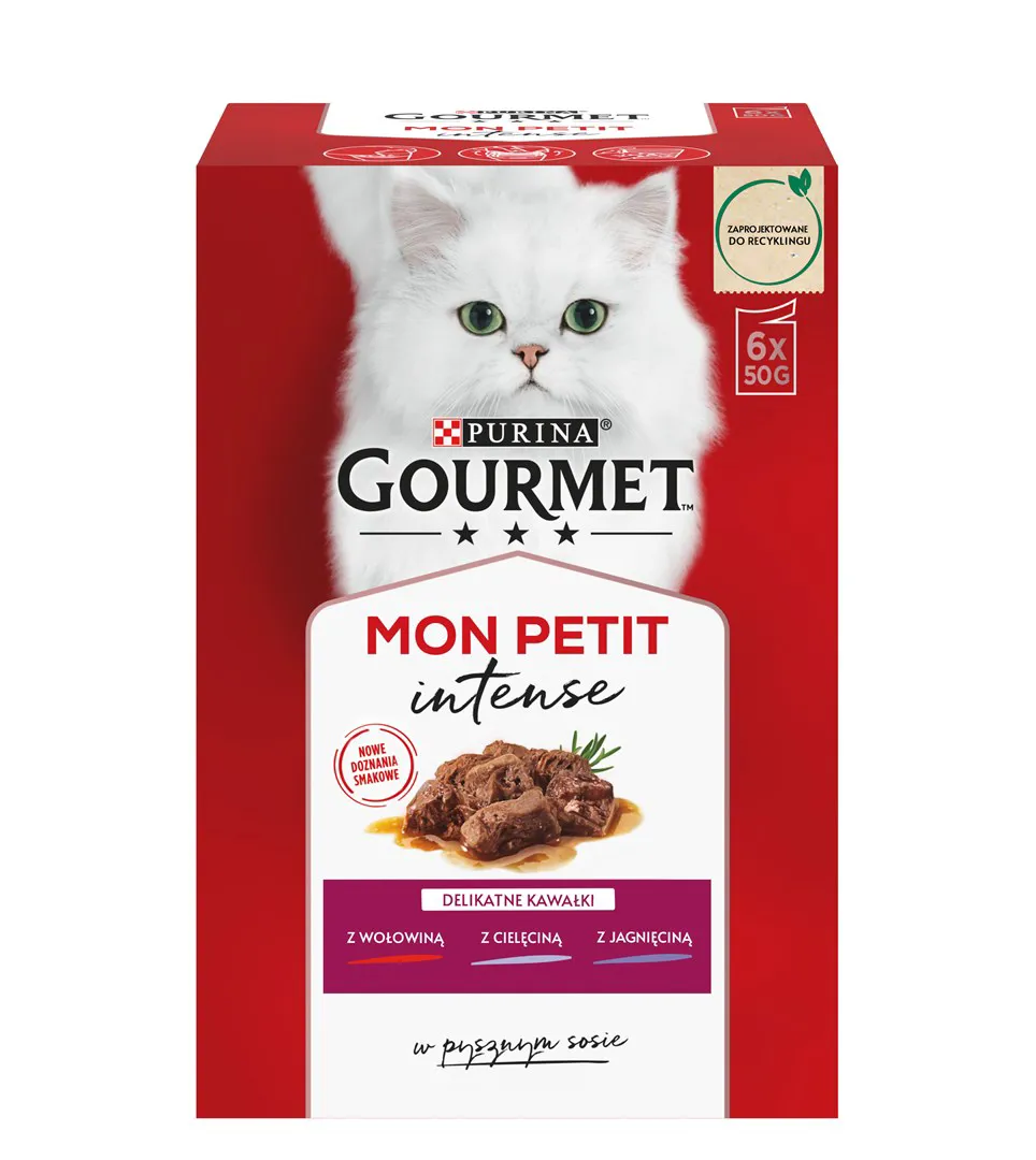 GOURMET Mon Petit Meat Mix - šlapias kačių maistas - 6 x 50 g