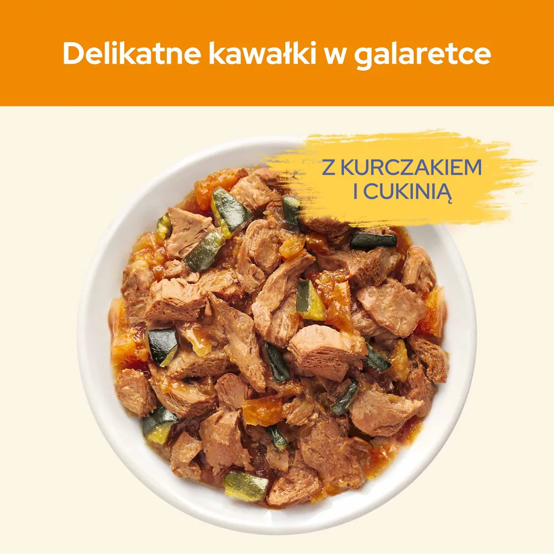 PURINA Cat Chow Chicken, Zucchini - drėgnas kačių maistas - 10x85 g