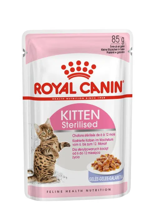 ROYAL CANIN FHN Kitten Sterilised - Šlapias kačių ėdalas - 12x85g
