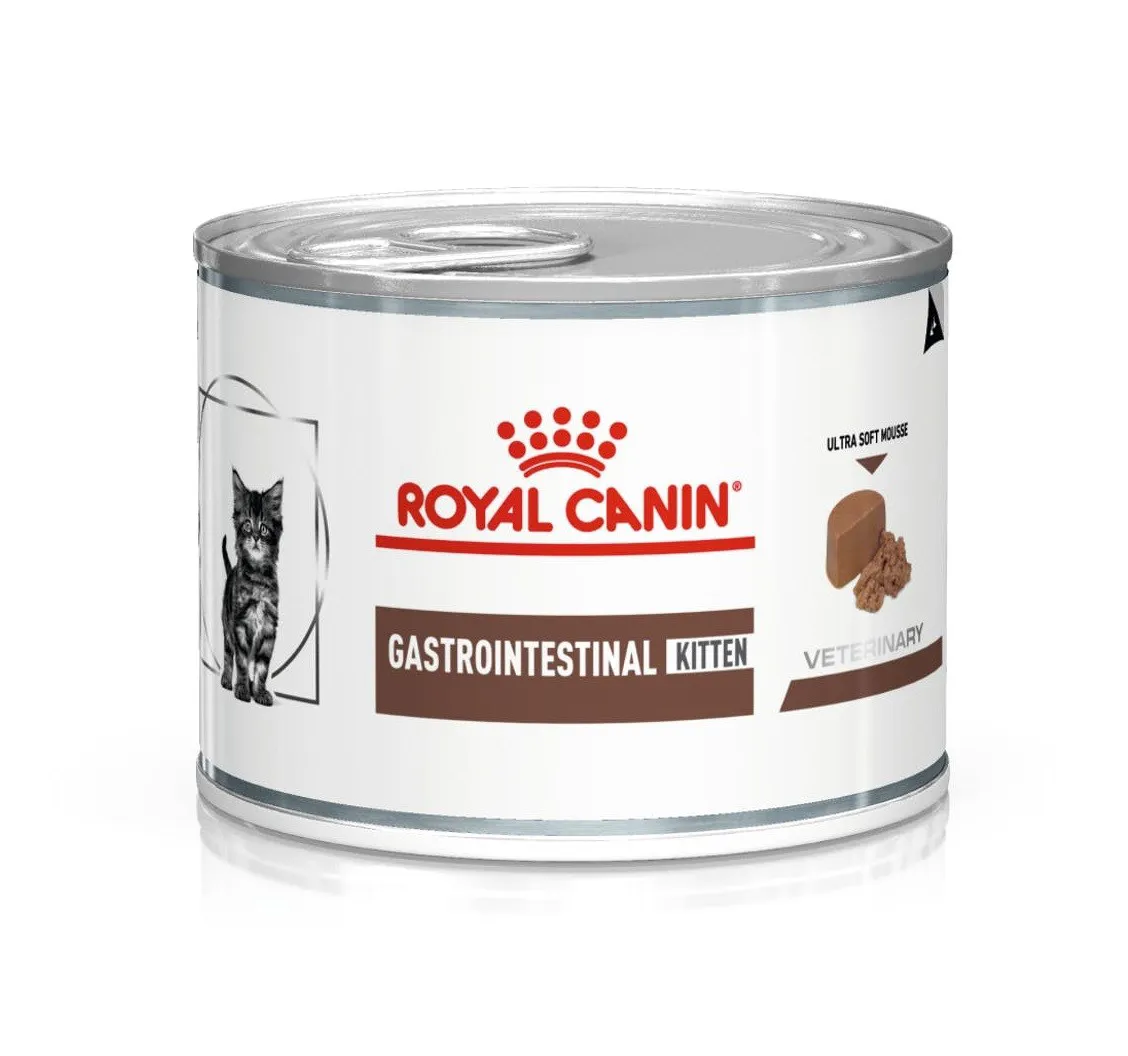 ROYAL CANIN Gastrointestinal Kitten Ultra Soft Mousse - drėgnas kačiukų ėdalas - 195 g