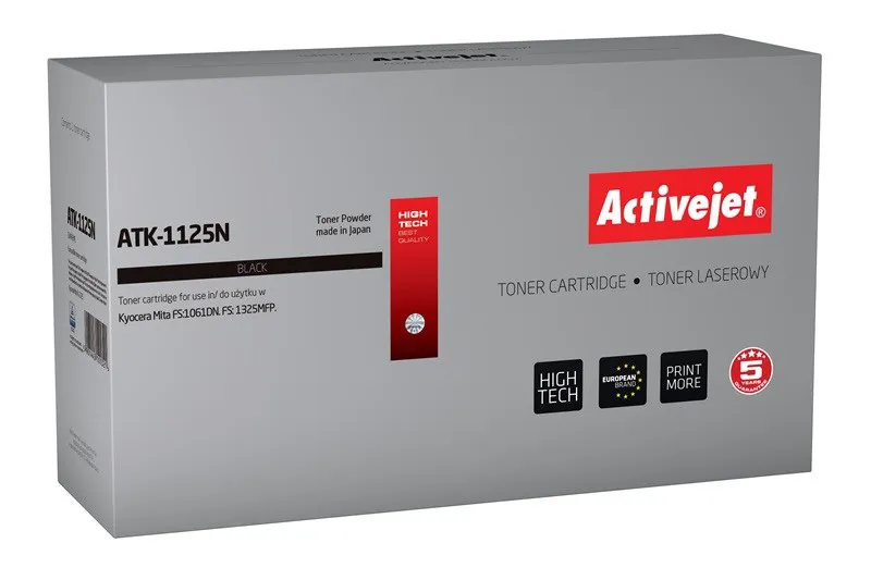 Activejet " " tonerio kasetė ATK-1125N (pakaitinė "Kyocera" TK-1125; "Supreme"; 2100 puslapių; juoda)
