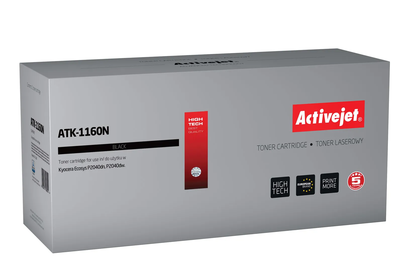 Activejet " " tonerio kasetė ATK-1160N (pakaitinė "Kyocera" TK-1160; "Supreme"; 7200 puslapių; juoda)