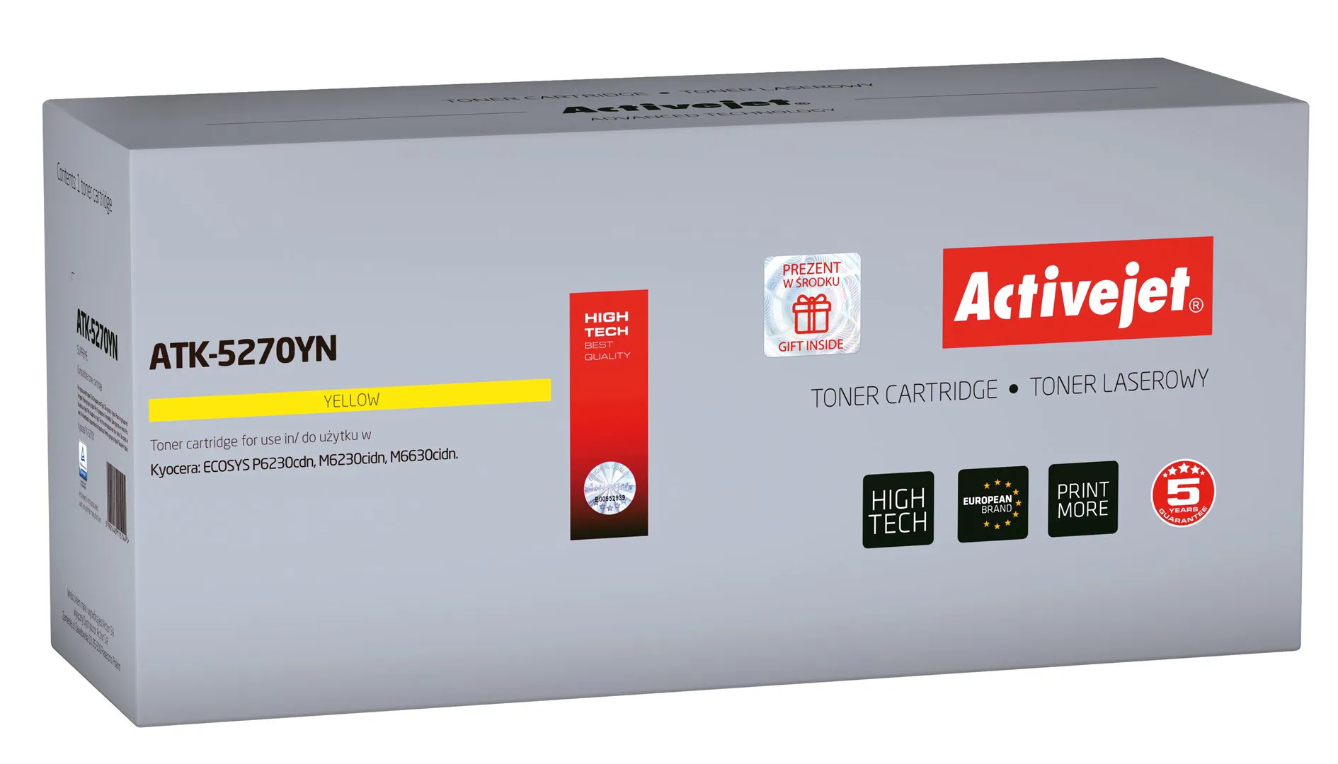 Activejet " " tonerio kasetė ATK-5270MN ("Kyocera" pakaitalas TK-5270M; "Supreme"; 6000 puslapių, raudona)