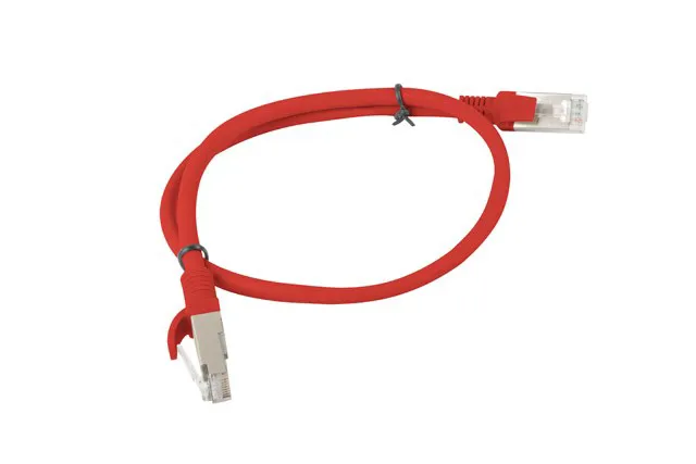 LANBERG PATCHCORD UTP CAT.5E 0.5M RED PCU5-10CC-0050-S