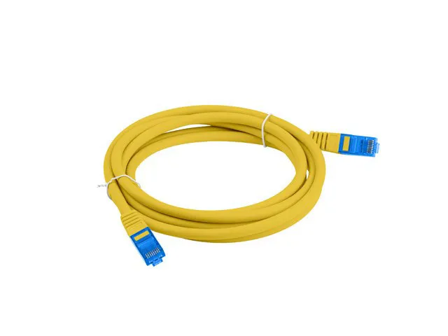 LANBERG PATCHCORD S/FTP CAT.6A 3M GELTONAS LSZH