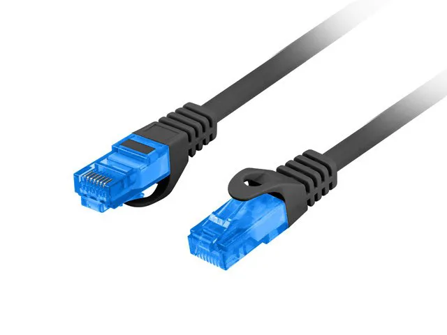 LANBERG PATCHCORD S/FTP CAT.6A 20M JUODAS LSZH