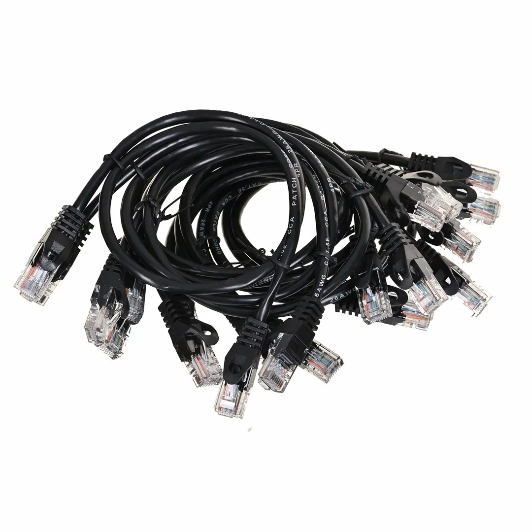 Lanberg PCU5-20CC-0050-BK tinklo kabelis Juoda 0,5 m Cat5e U/UTP (UTP)