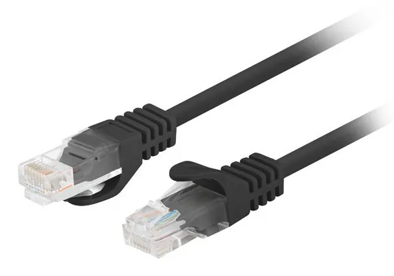 Lanberg PCU6-20CC-0200-BK tinklo kabelis Juoda 2 m Cat6 U/UTP (UTP)