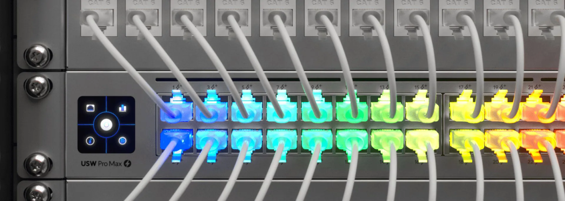 Ubiquiti UACC-Cable-Patch-EL-3M-W tinklo kabelis Permatomas, Balta Cat6