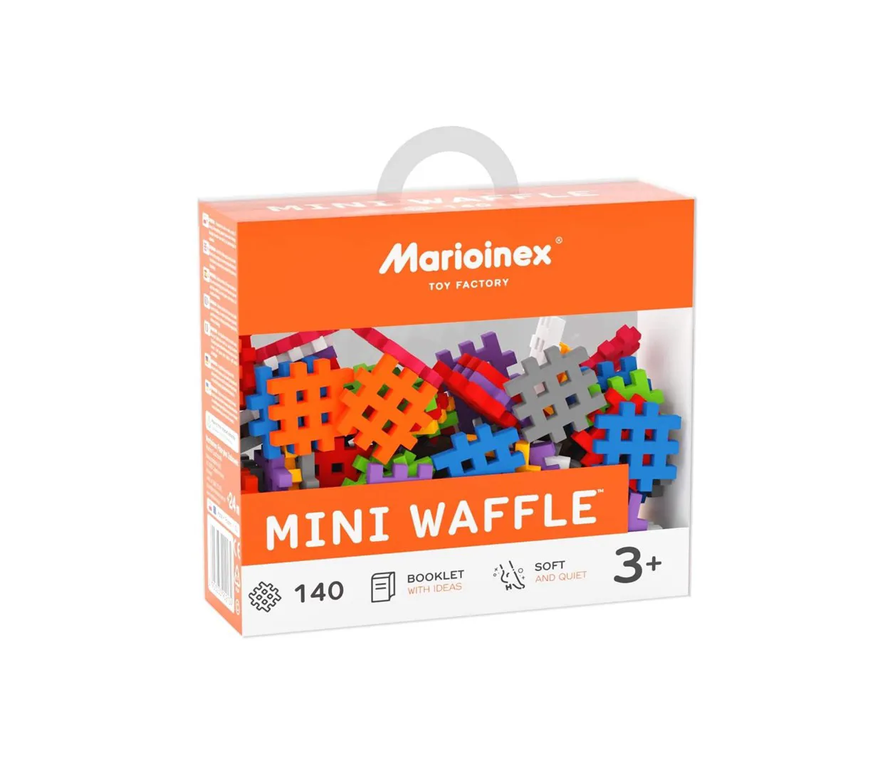 MARIOINEX mini vaflių statybiniai blokai, 140 vnt.