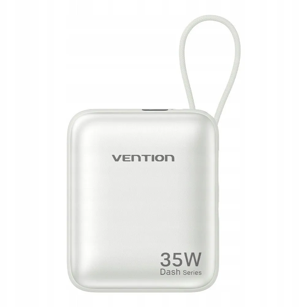 Vention 10000mAh 35W - išorinis akumuliatorius su USB-C kabeliu (smėlio spalvos)