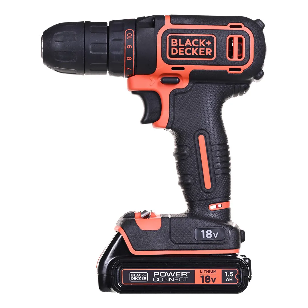 Black & Decker BDCDC18 grąžtas 650 RPM Juoda, Oranžinė