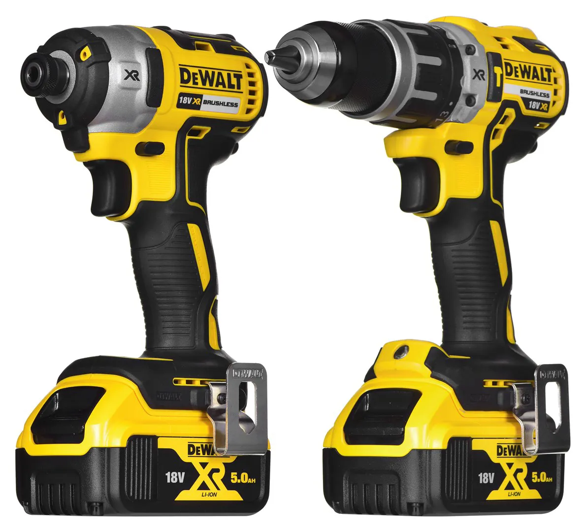 GALVANINIŲ ĮRANKIŲ RINKINYS COMBO DEWALT DCK266P2T (DCD796+DCF887) 2X5,0AH 18V