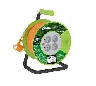 Acar PZ-4Z/OTM H05VV-F 3G1.0 20M Ištraukiamas ilginamasis kabelis