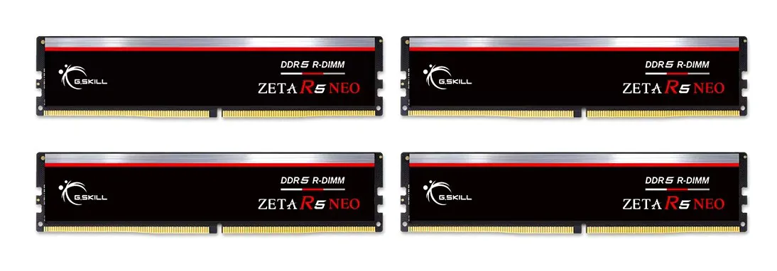 G.Skill Zeta R5 Neo F5-6400R3239G48GQ4-ZR5NK atminties modulis 192 GB 4 x 48 GB DDR5 6400 MT/s 288-pin DIMM ECC