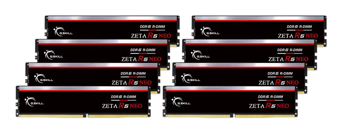 G.Skill Zeta R5 Neo F5-6800R3445G32GE8-ZR5NK atminties modulis 256 GB 8 x 32 GB DDR5 6800 MHz ECC