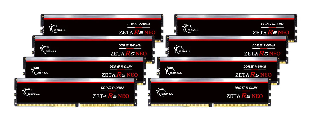 G.Skill Zeta R5 Neo F5-6000R3036G48GE8-ZR5NK atminties modulis 384 GB 8 x 48 GB DDR5 6000 MT/s 288-pin DIMM ECC