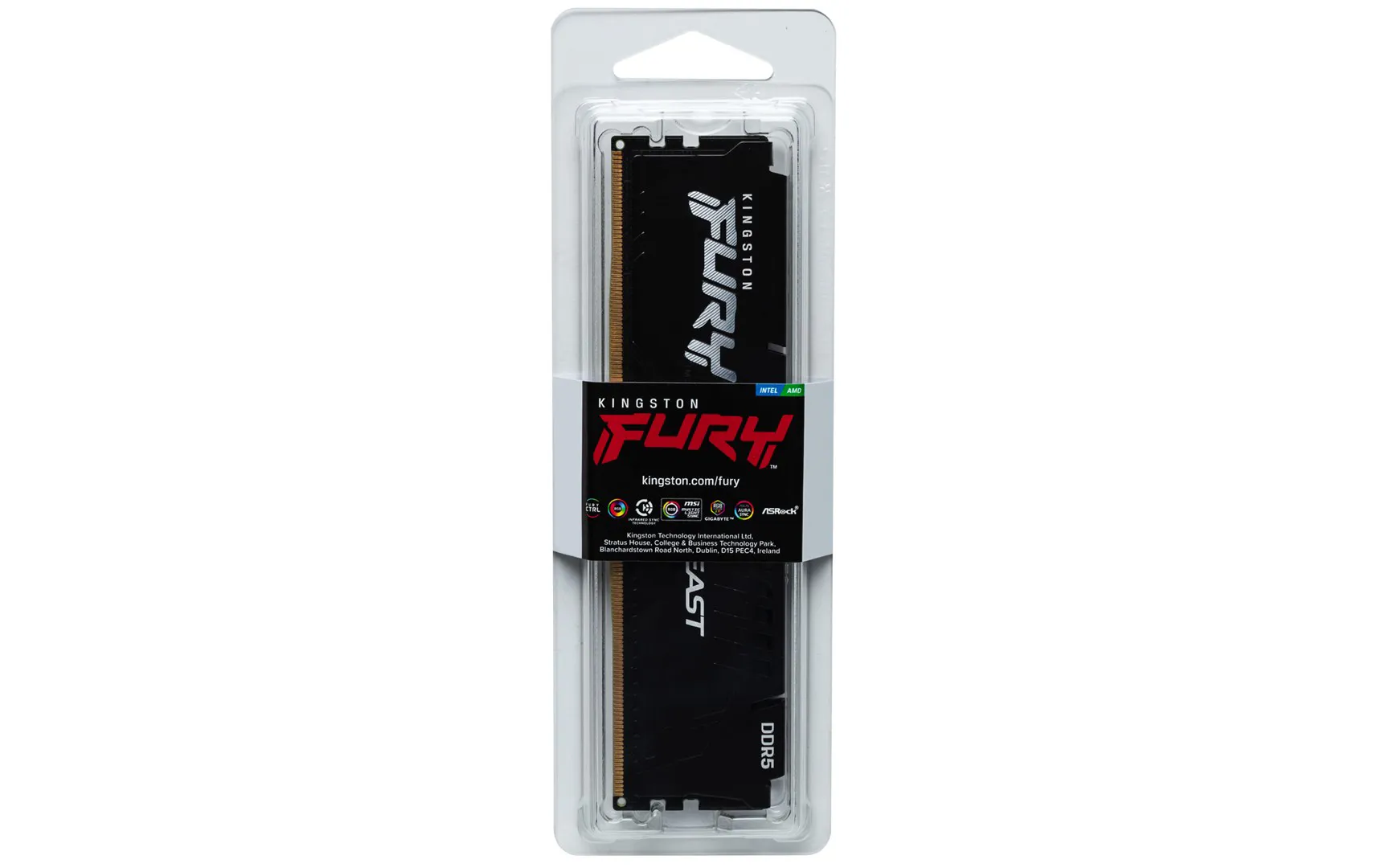 Kingston Technology FURY Beast atminties modulis 32 GB 1 x 32 GB DDR5 5200 MT/s 288-pin DIMM