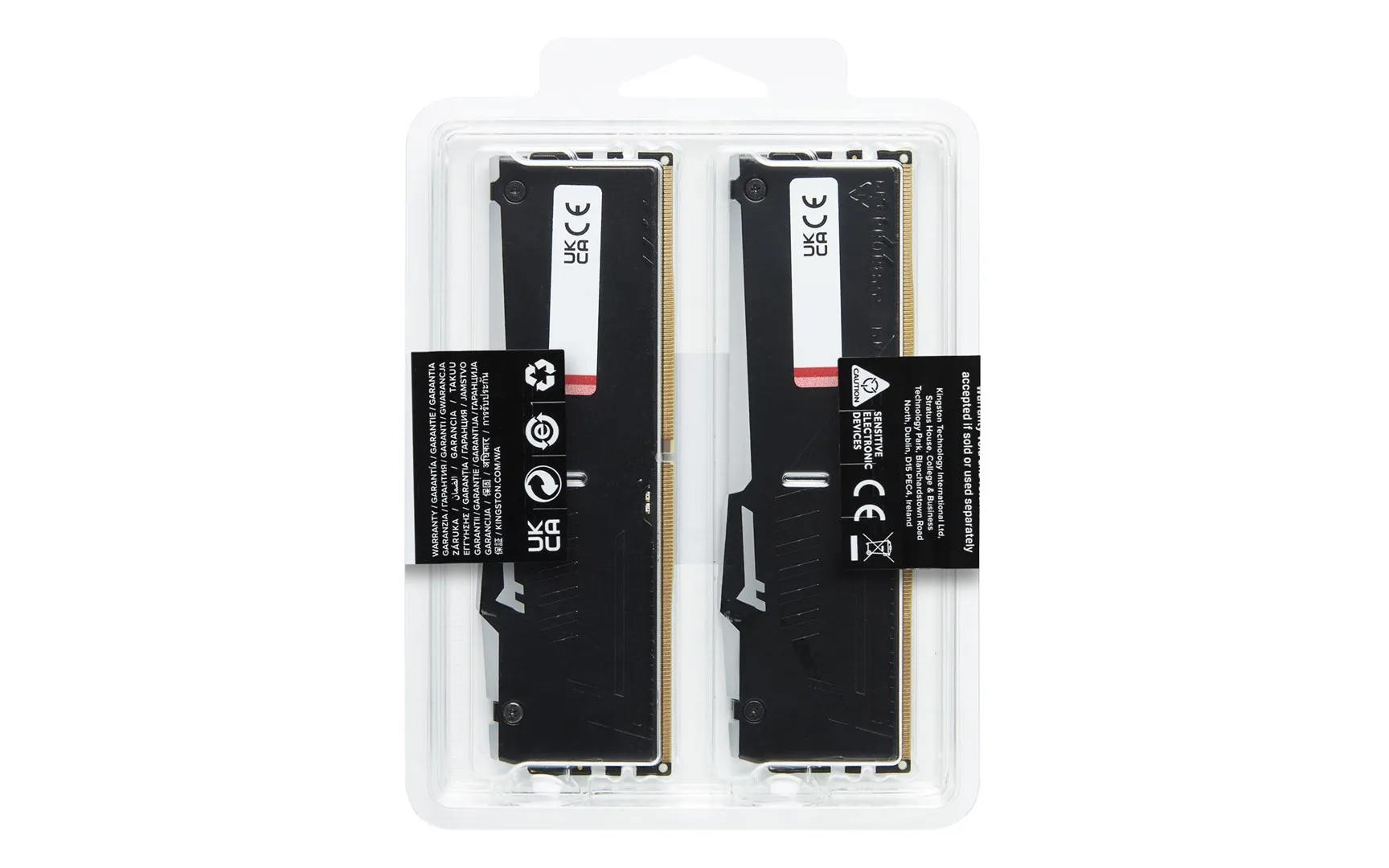 Kingston Technology FURY Beast RGB atminties modulis 128 GB 4 x 32 GB DDR5 5600 MT/s 288-pin DIMM