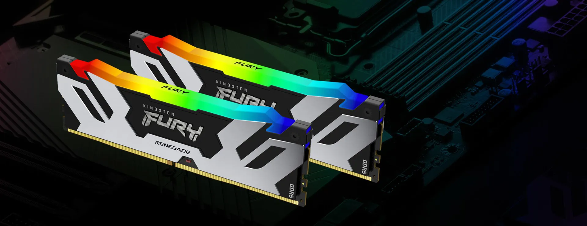 Kingston Technology FURY Renegade RGB atminties modulis 96 GB 2 x 48 GB DDR5 6400 MT/s 288-pin DIMM