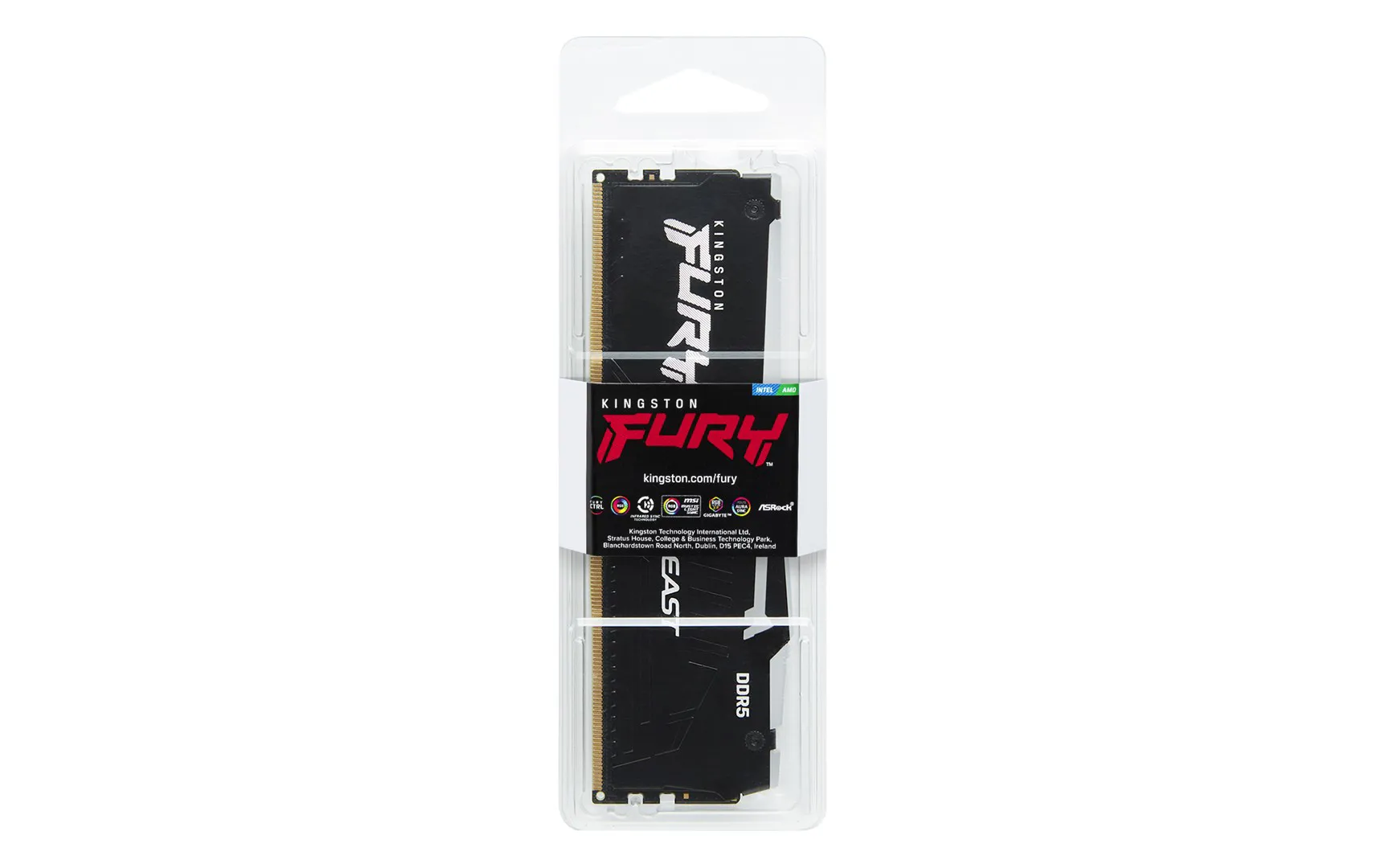 Kingston Technology FURY Beast RGB atminties modulis 32 GB 1 x 32 GB DDR5 6000 MT/s 288-pin DIMM