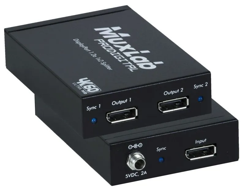 MUXLAB skirstytuvas Displayport 1.2a 1x2 Hub, MST