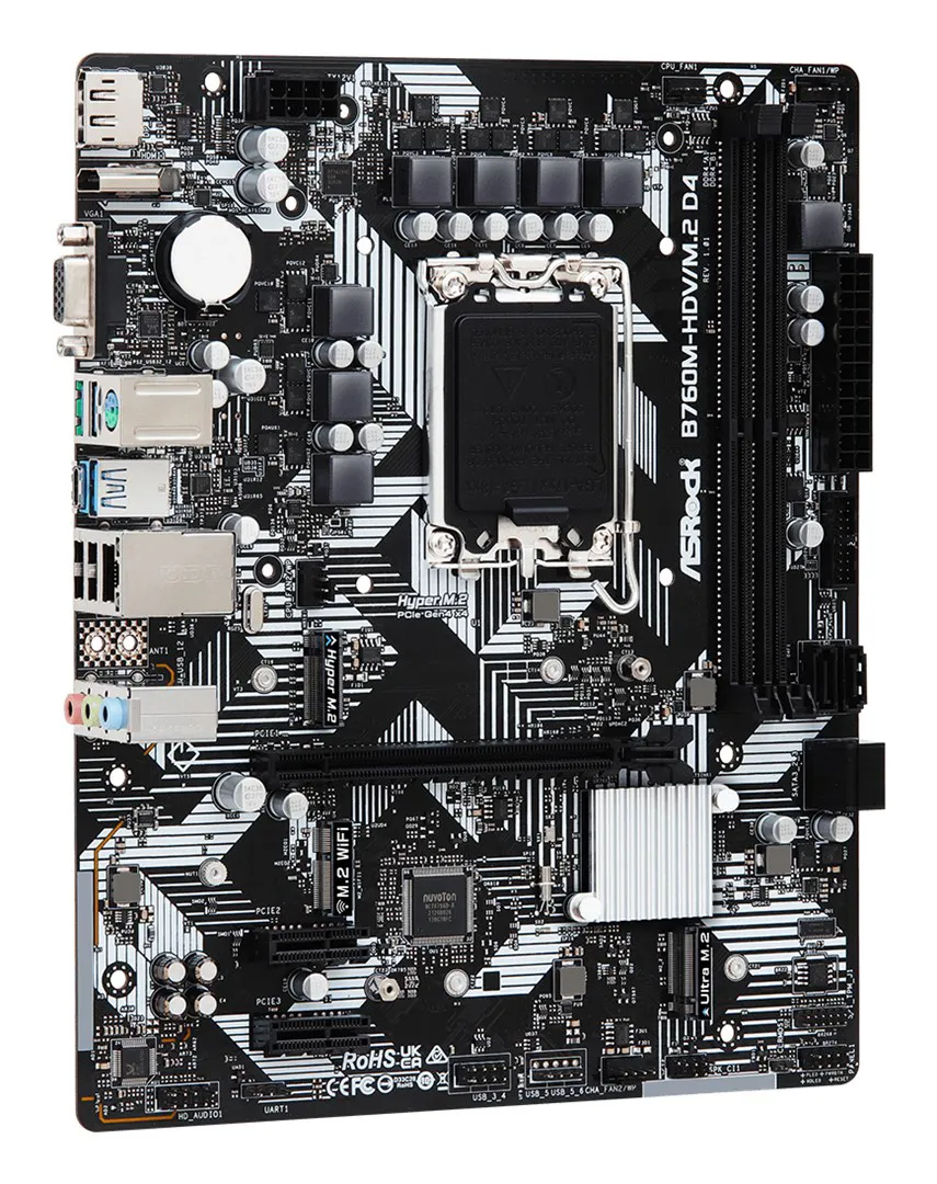 Asrock B760M-HDV/M.2 D4 Intel B760 LGA 1700 „micro ATX“