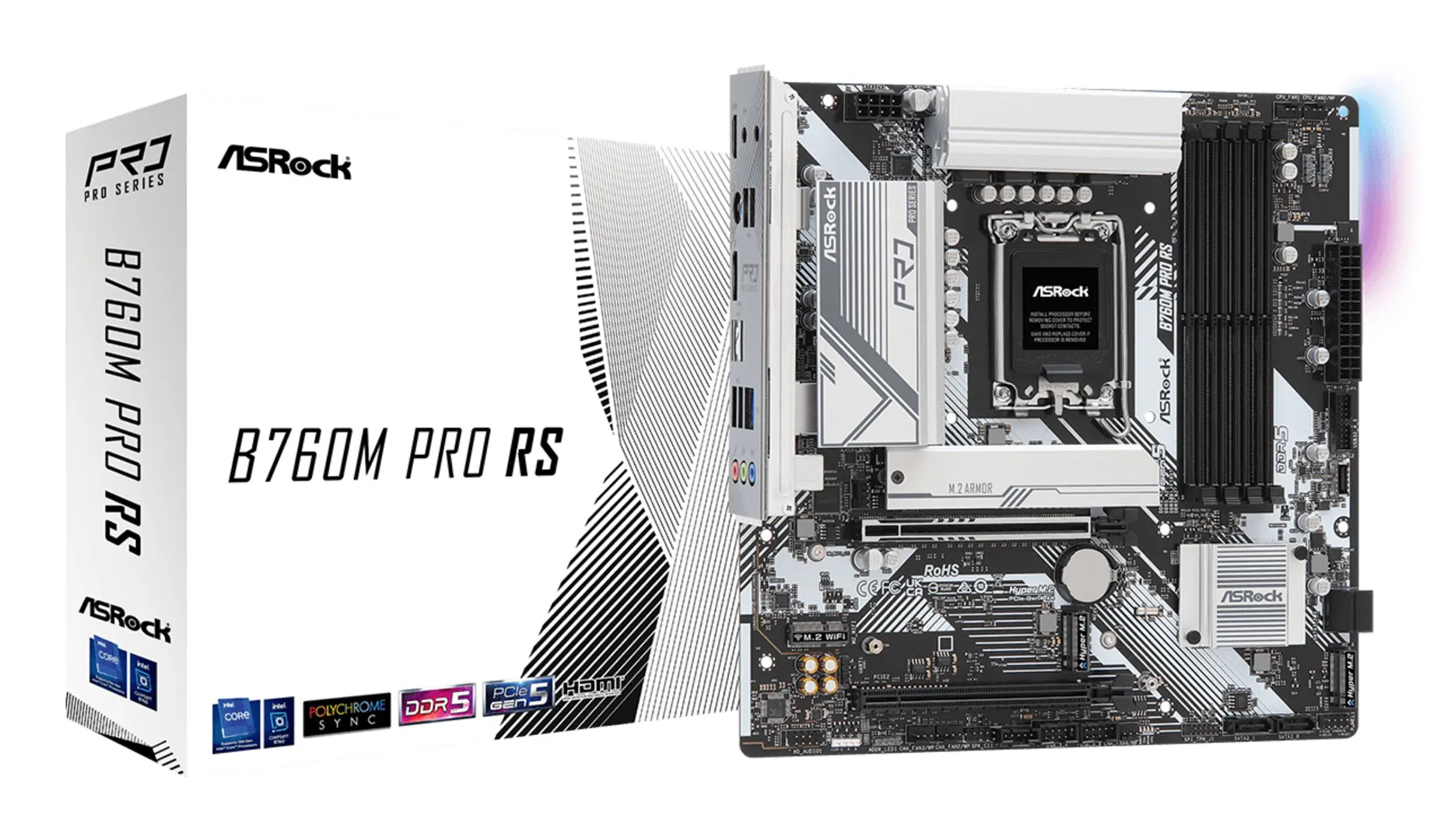 Asrock B760M Pro RS Intel B760 LGA 1700 „micro ATX“