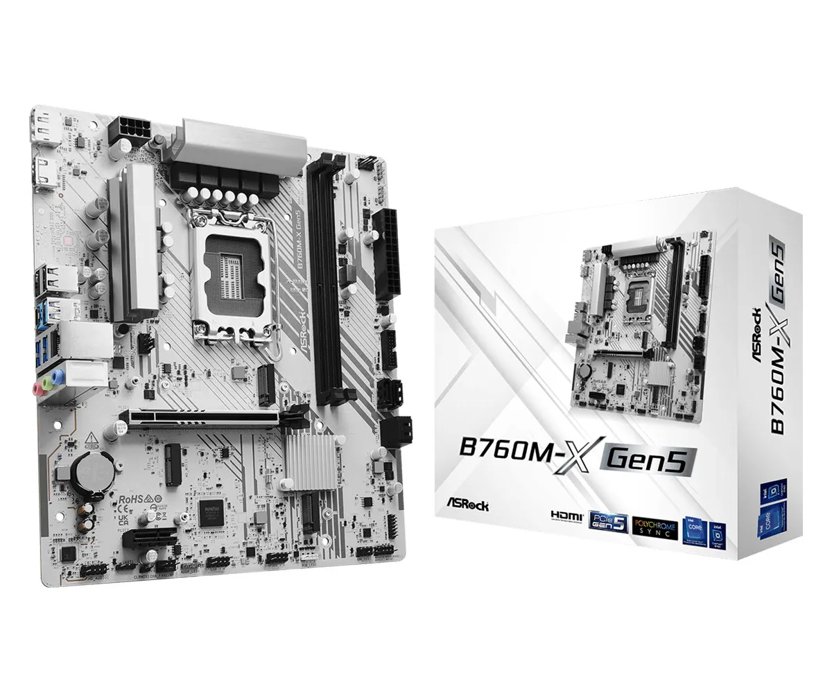 Asrock B760M-X Gen5 Intel B760 LGA 1700 „micro ATX“