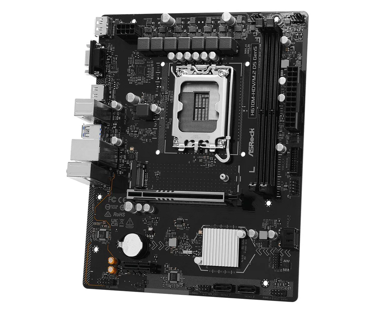 Asrock H610M-HDV/M.2 D5 GEN5 pagrindinė plokštė