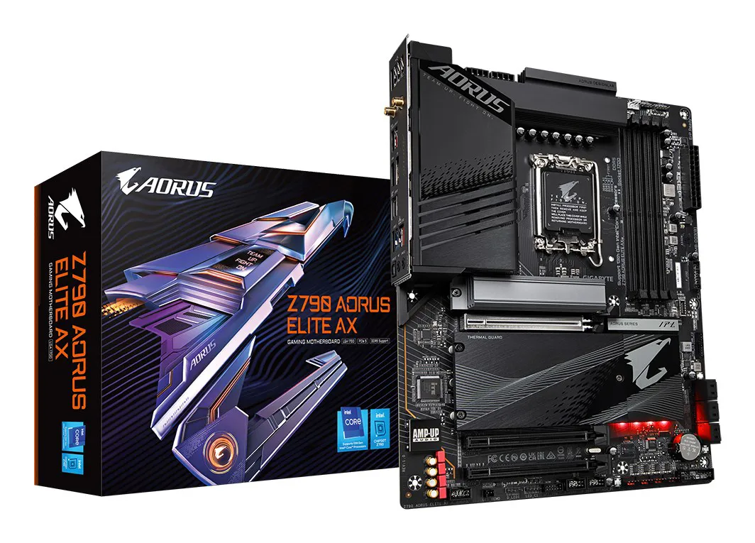 GIGABYTE Z790 AORUS ELITE AX pagrindinė plokštė Intel Z790 LGA 1700 ATX