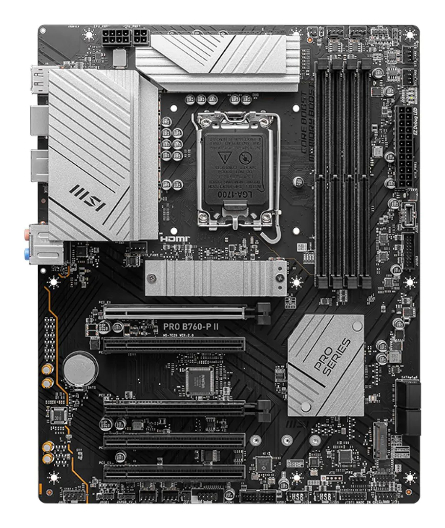 MSI PRO B760-P II pagrindinė plokštė Intel B760 LGA 1700 ATX