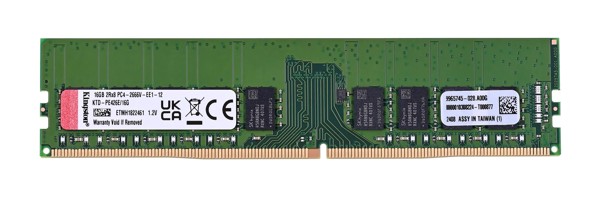 Kingston skirta atmintis Dell 16GB DDR4-2666Mhz ECC modulis