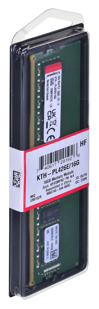 Kingston skirta atmintis HPE/HP 16GB DDR4-2666Mhz ECC modulis