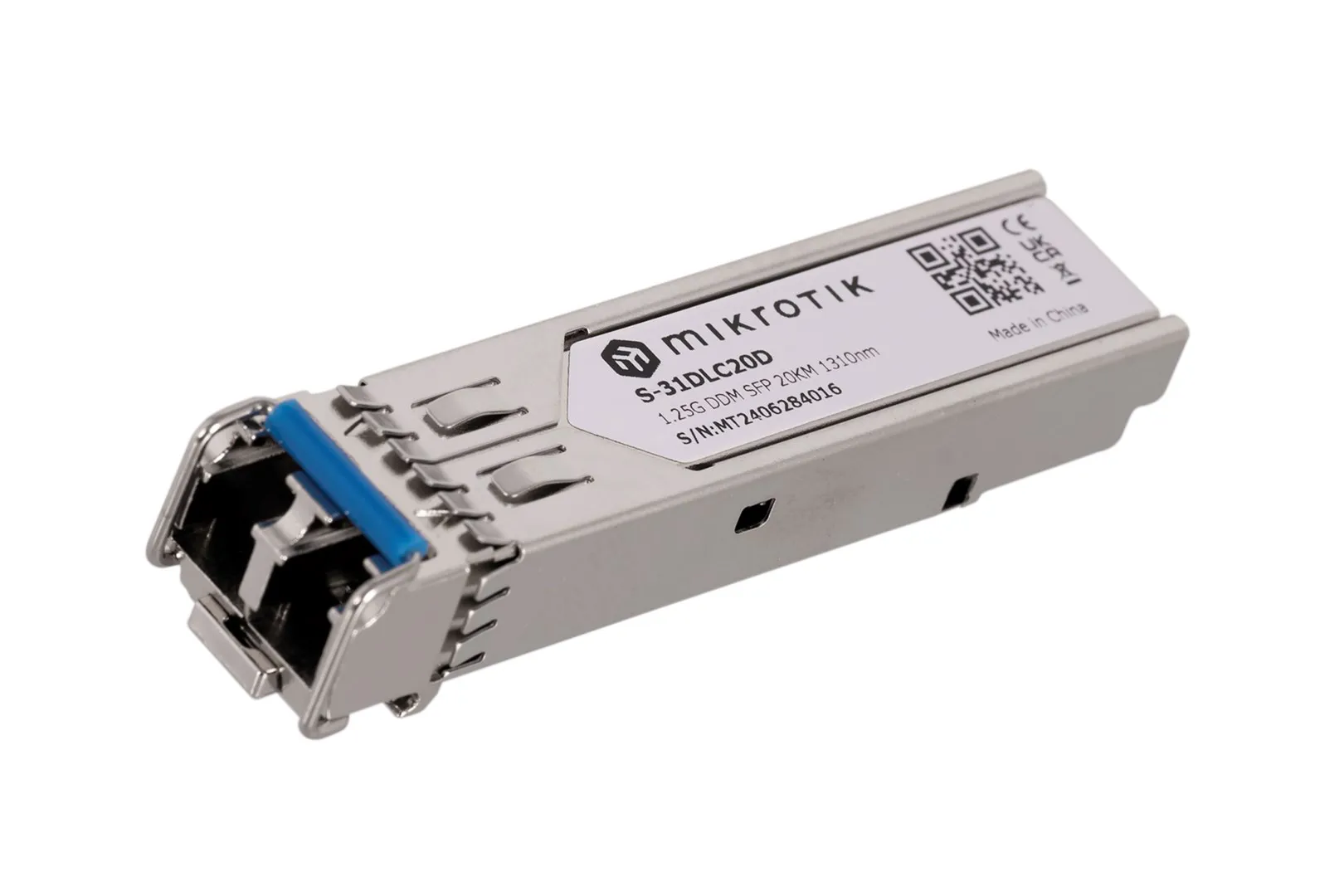 Mikrotik S-31DLC20D tinklo siųstuvų-imtuvų modulis 1250 Mbit/ai SFP 1310 nm