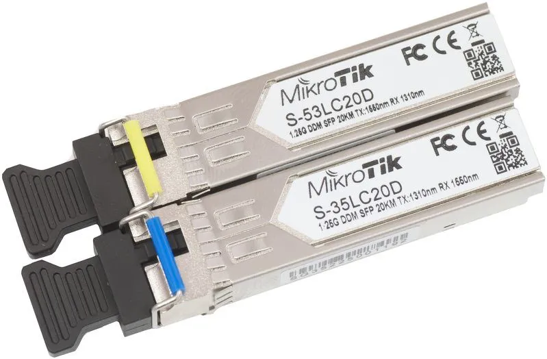 Mikrotik S-3553LC20D tinklo siųstuvų-imtuvų modulis 1250 Mbit/ai SFP